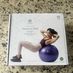 New in box! Gaiam Total Body Balance Ball